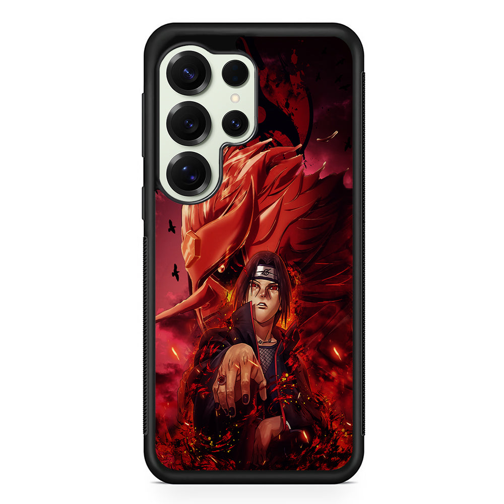 Naruto Itachi of The Sharingan Susanoo Samsung Galaxy S25 Ultra Case | Durable Rubber Case for Samsung Galaxy S25 Ultra