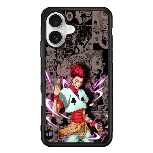 Hisoka Hunter x Hunter Comic iPhone 16 Plus Case | Durable Protective Rubber Cover