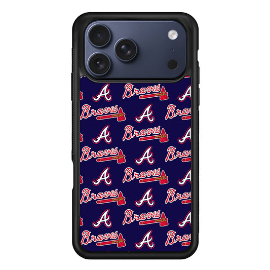 Atlanta Braves Pattern iPhone 17 Pro Max Case | Slim Protective Cover for iPhone 17 Pro Max