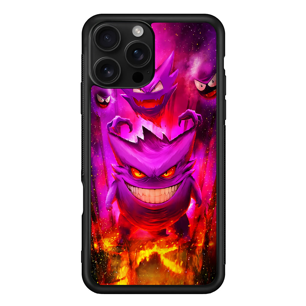 Pokemon Ghost Type Gengar iPhone 16 Pro Case | Durable Protective Case for iPhone 16 Pro