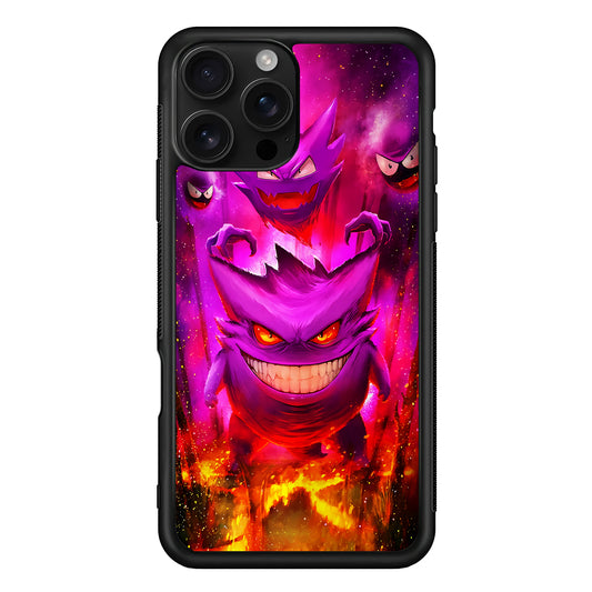 Pokemon Ghost Type Gengar iPhone 16 Pro Case | Durable Protective Case for iPhone 16 Pro