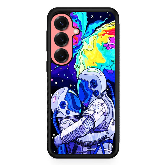 Astronaut Couple in Space Samsung Galaxy S25 Case | Protective Case for Samsung Galaxy S25