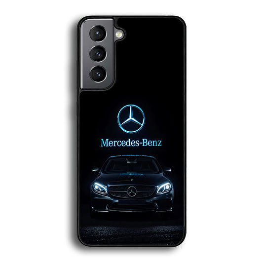 Mercedes-Benz Blue Dark Aesthetic Samsung Galaxy S21 Case | Slim Rubber Case for Samsung Galaxy S21