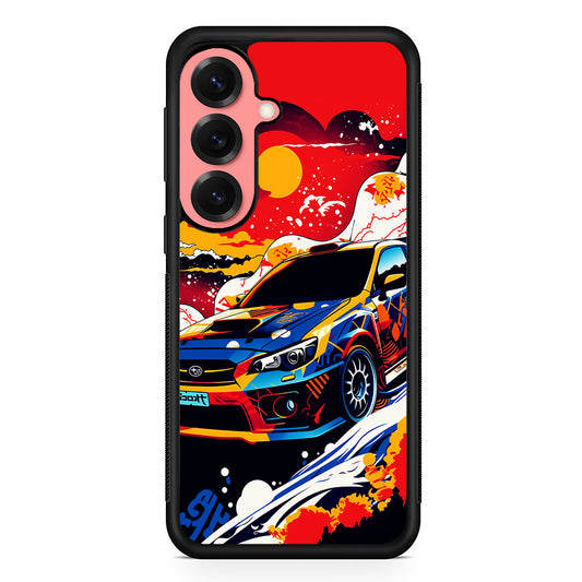 Japanese Retro Car Sunset Samsung Galaxy S25 Case | Protective Case for Samsung Galaxy S25
