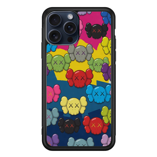 Kaws Pop Parade iPhone 15 Pro Max Case | Slim Rubber Case for iPhone 15 Pro Max