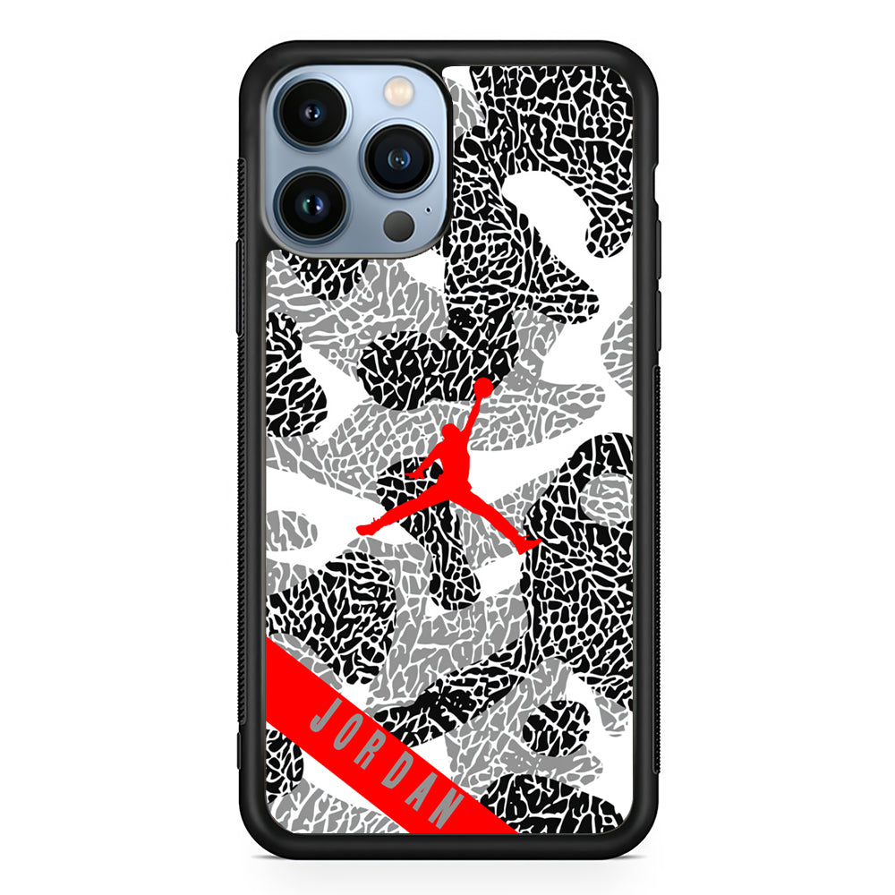 Air Jordan Absolute Patern 2D Rubber Phone Case | Slim Protective Phone Case