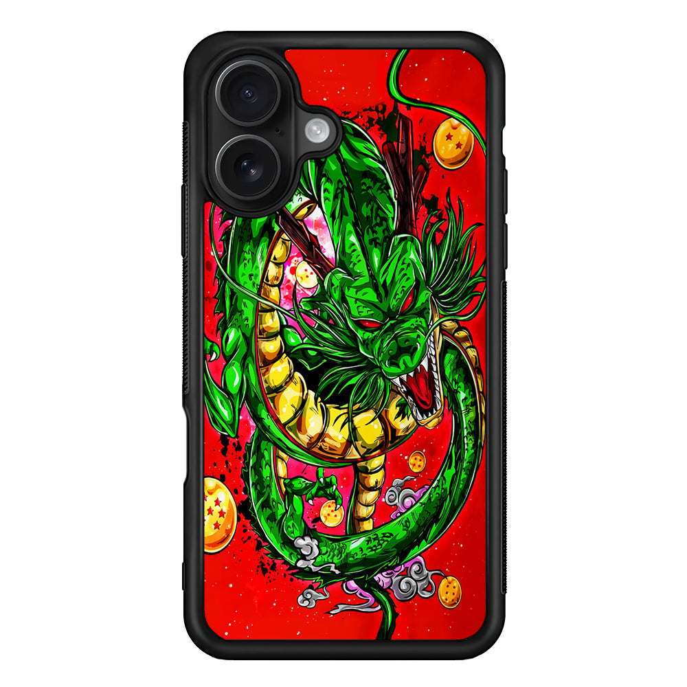 Shenron Dragon Ball Z Red iPhone 16 Case - Oxvistore