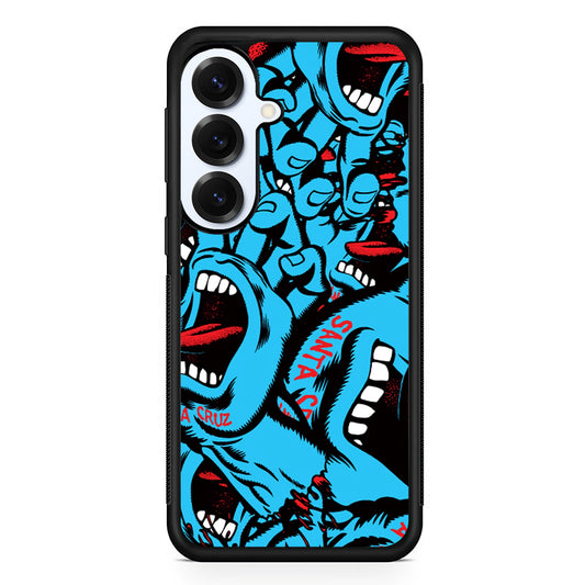 Santa Cruz Skateboard Pattern Samsung Galaxy S25 Plus Case | Slim Rubber Case for Samsung Galaxy S25 Plus