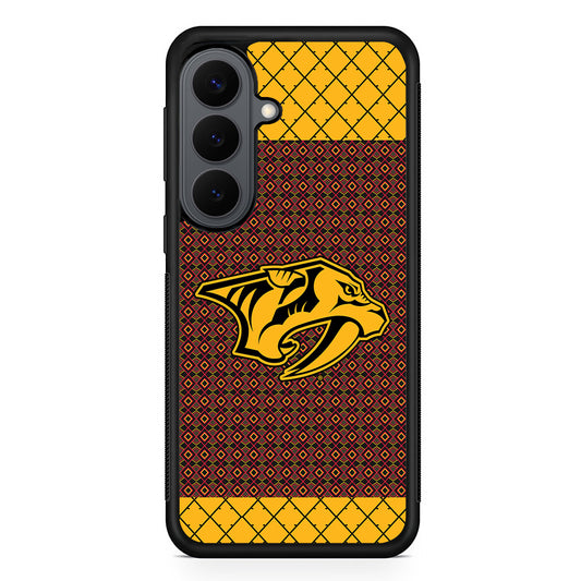 Nashville Predators Pattern Samsung Galaxy S26 Plus Case | Slim Rubber Case for Samsung Galaxy S26 Plus