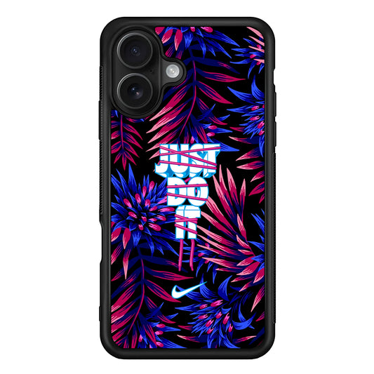 Nike Neon Glow Watchword iPhone 16 Case - Oxvistore