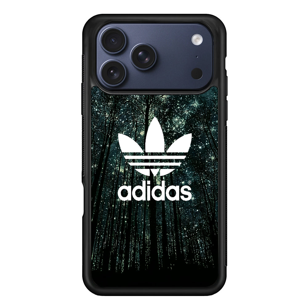 Adidas Logo Night Forest iPhone 17 Pro Max Case | Durable Rubber Case for iPhone 17 Pro Max