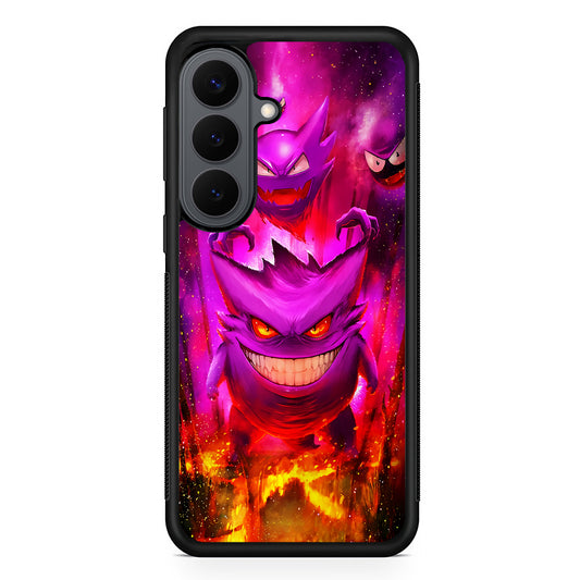 Pokemon Ghost Type Gengar Samsung Galaxy S26 Plus Case | Slim Rubber Case for Samsung Galaxy S26 Plus