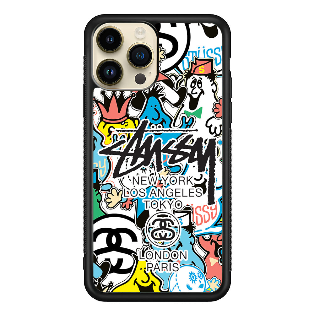 Stussy Doodle Doll iPhone 14 Pro Case | Slim Rubber Case for iPhone 14 Pro