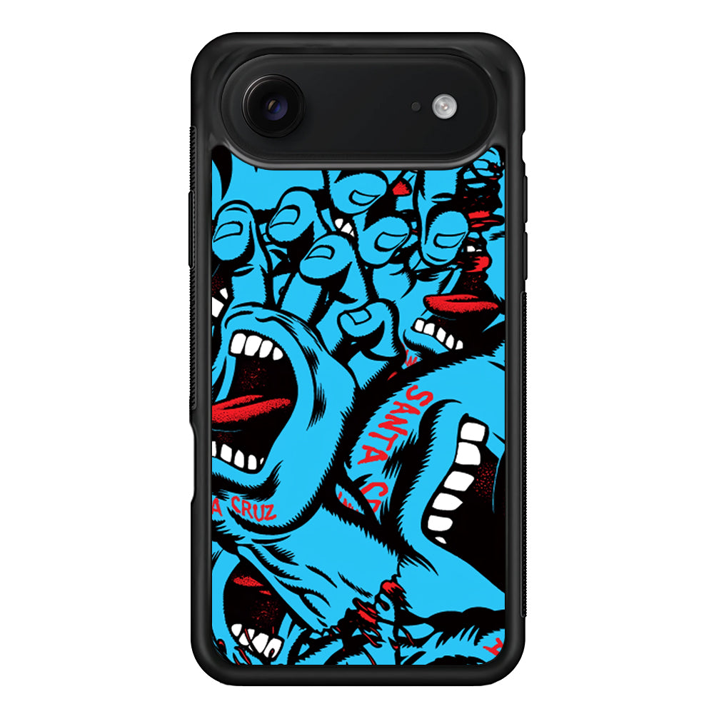 Santa Cruz Skateboard Pattern iPhone 17 Air Case | Slim Rubber Case for iPhone 17 Air