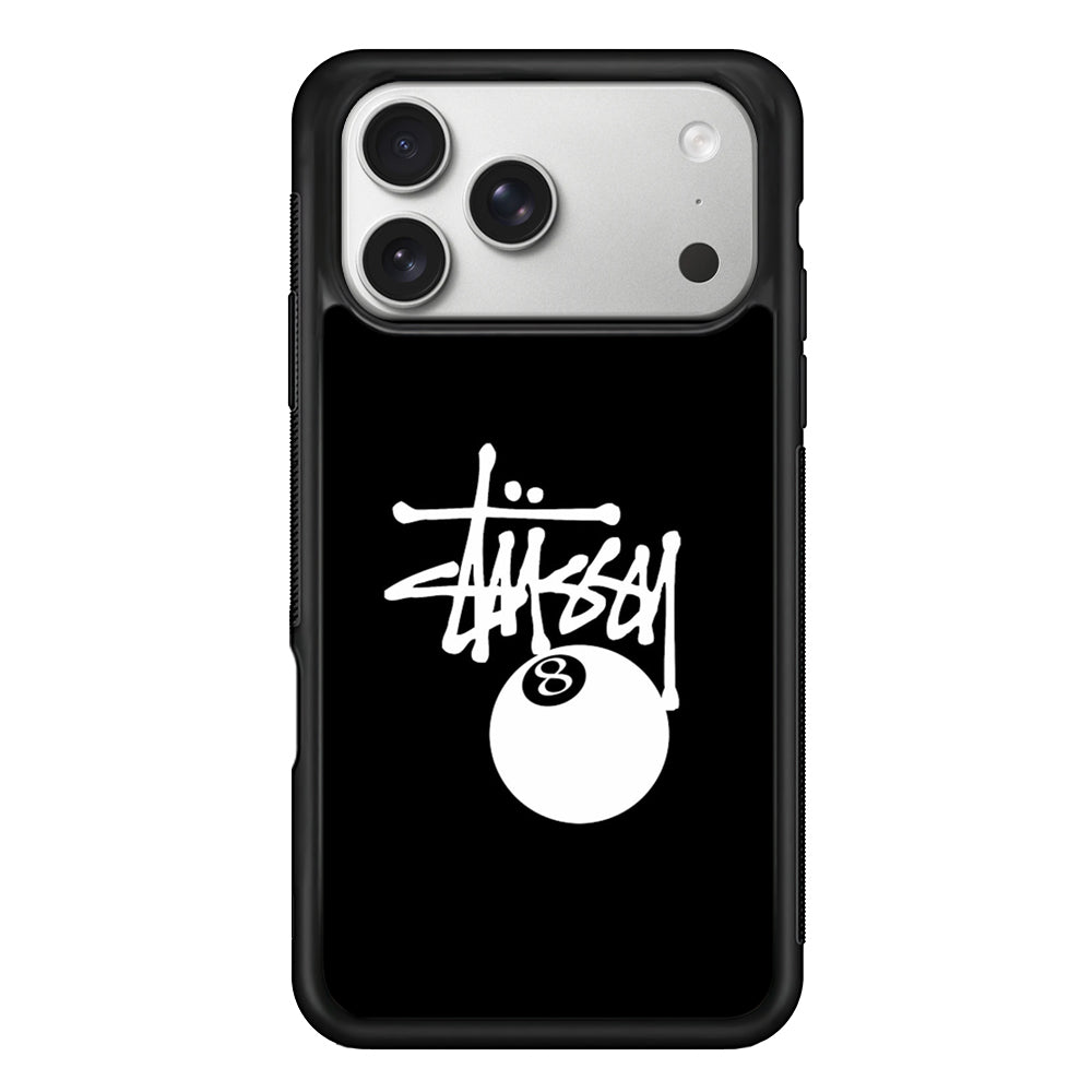 Stussy 8 Pool Ball iPhone 17 Pro Case | Slim Rubber Case for iPhone 17 Pro