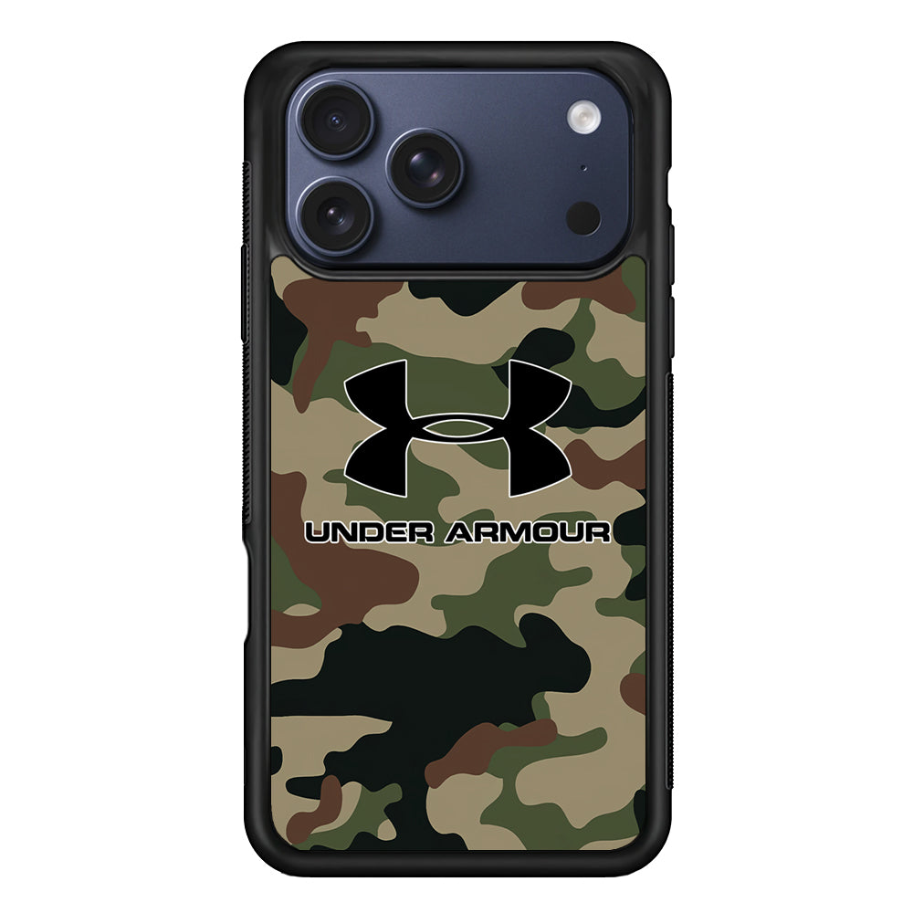 Under Armour Green Camo iPhone 17 Pro Max Case | Slim Rubber Case for iPhone 17 Pro Max
