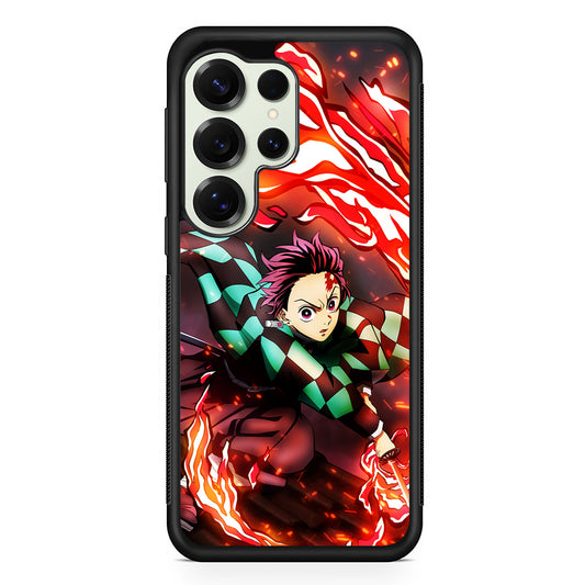 Tanjiro Kamado Demon Slayer Anime Samsung Galaxy S25 Ultra Case | Durable Rubber Case for Samsung Galaxy S25 Ultra
