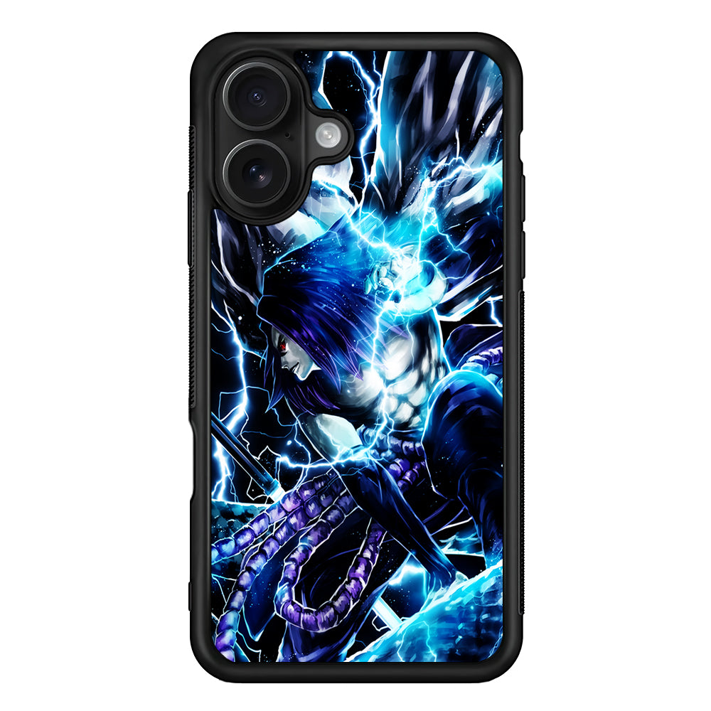Naruto Sasuke Chidori Art iPhone 16 Case - Oxvistore