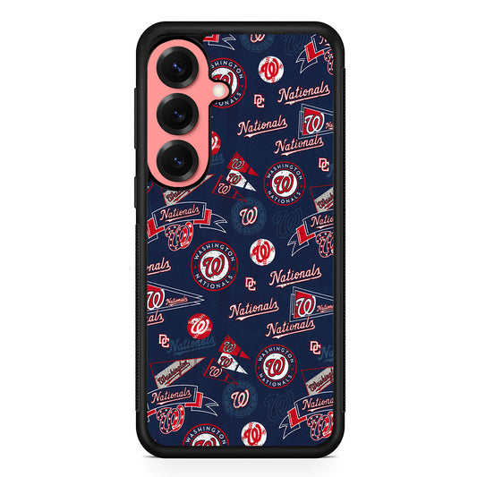 Washington Nationals Pattern Samsung Galaxy S25 Case | Protective Case for Samsung Galaxy S25