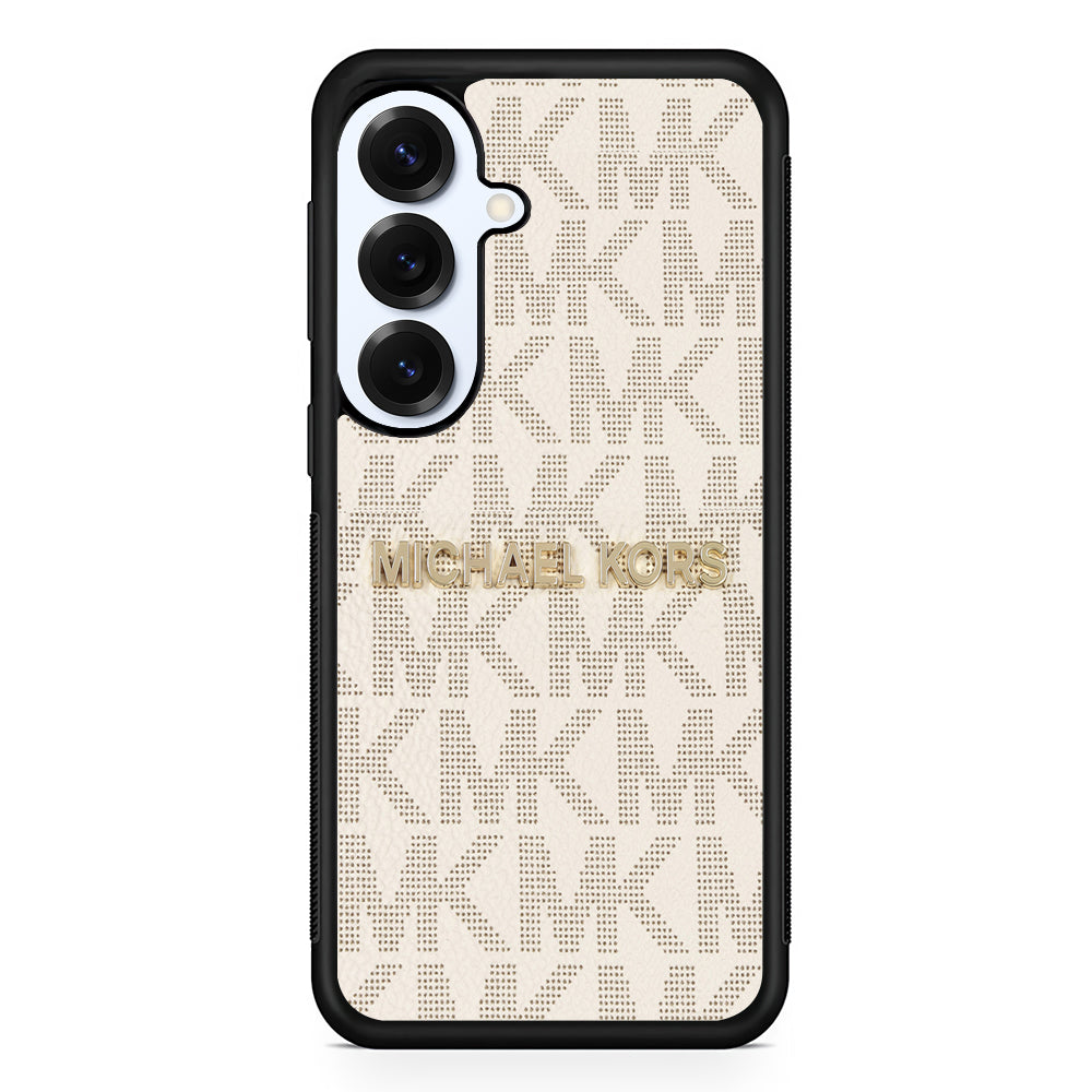 Michael Kors White Pattern Samsung Galaxy S25 Plus Case | Slim Rubber Case for Samsung Galaxy S25 Plus