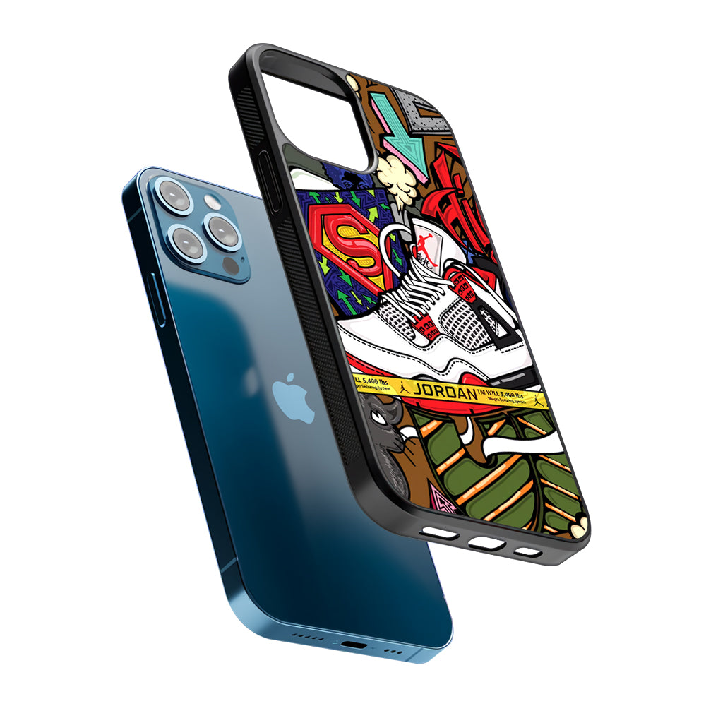 Air Jordan Doodle Board 2D Rubber Phone Case | Slim Protective Phone Case