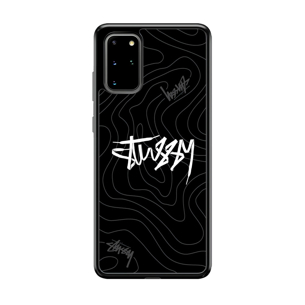 Stussy Black Vibes Samsung Galaxy S20 Plus Case | Slim Rubber Case for Samsung Galaxy S20 Plus