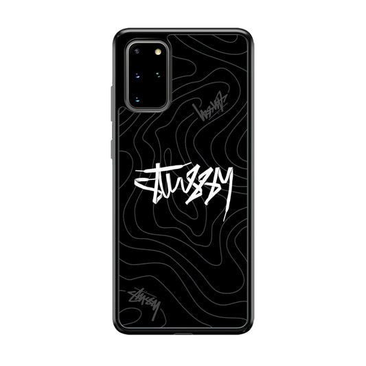 Stussy Black Vibes Samsung Galaxy S20 Plus Case | Slim Rubber Case for Samsung Galaxy S20 Plus