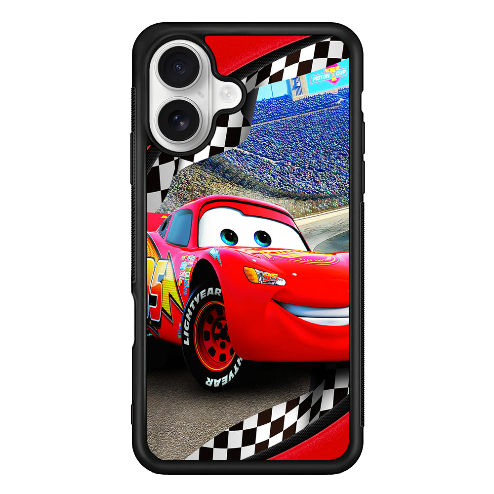 Lightning McQueen Pinata iPhone 16 Plus Case | Durable Protective Rubber Cover