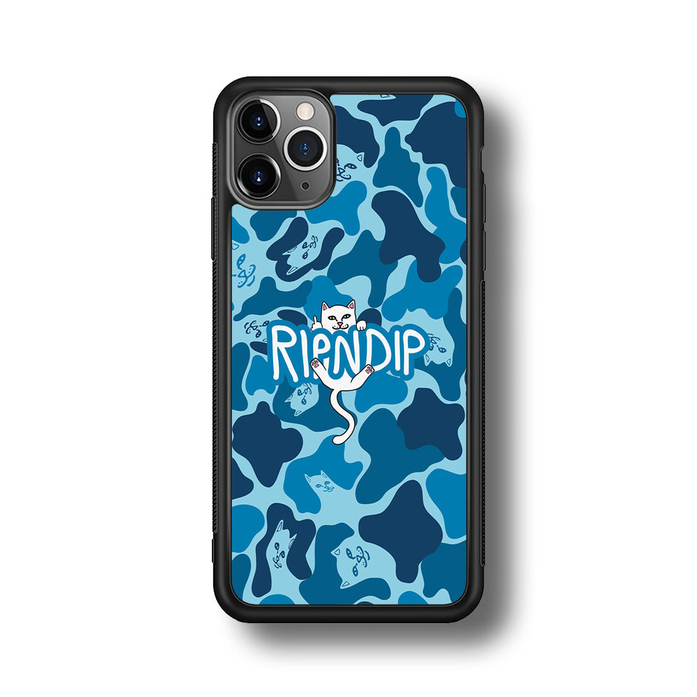 Rip N Dip Blue Camo iPhone 11 Pro Max Case | Slim Rubber Case for iPhone 11 Pro Max