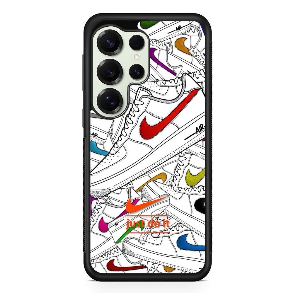 Nike Air White Shoes Pile Samsung Galaxy S25 Ultra Case | Durable Rubber Case for Samsung Galaxy S25 Ultra