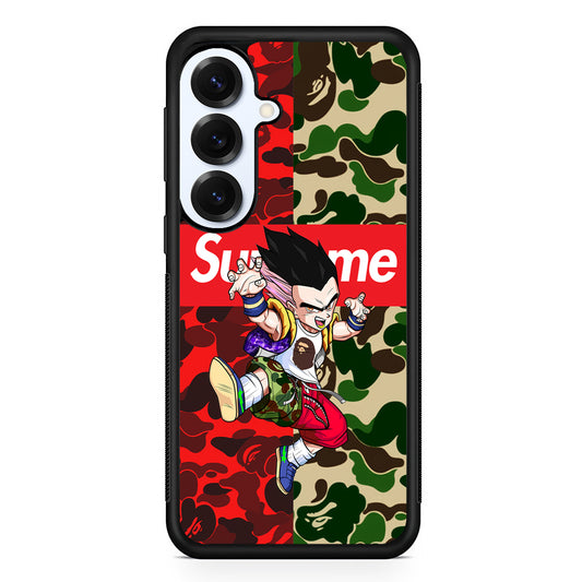 Bape Dragon Ball Supreme Camo Samsung Galaxy S25 Plus Case | Slim Rubber Case for Samsung Galaxy S25 Plus
