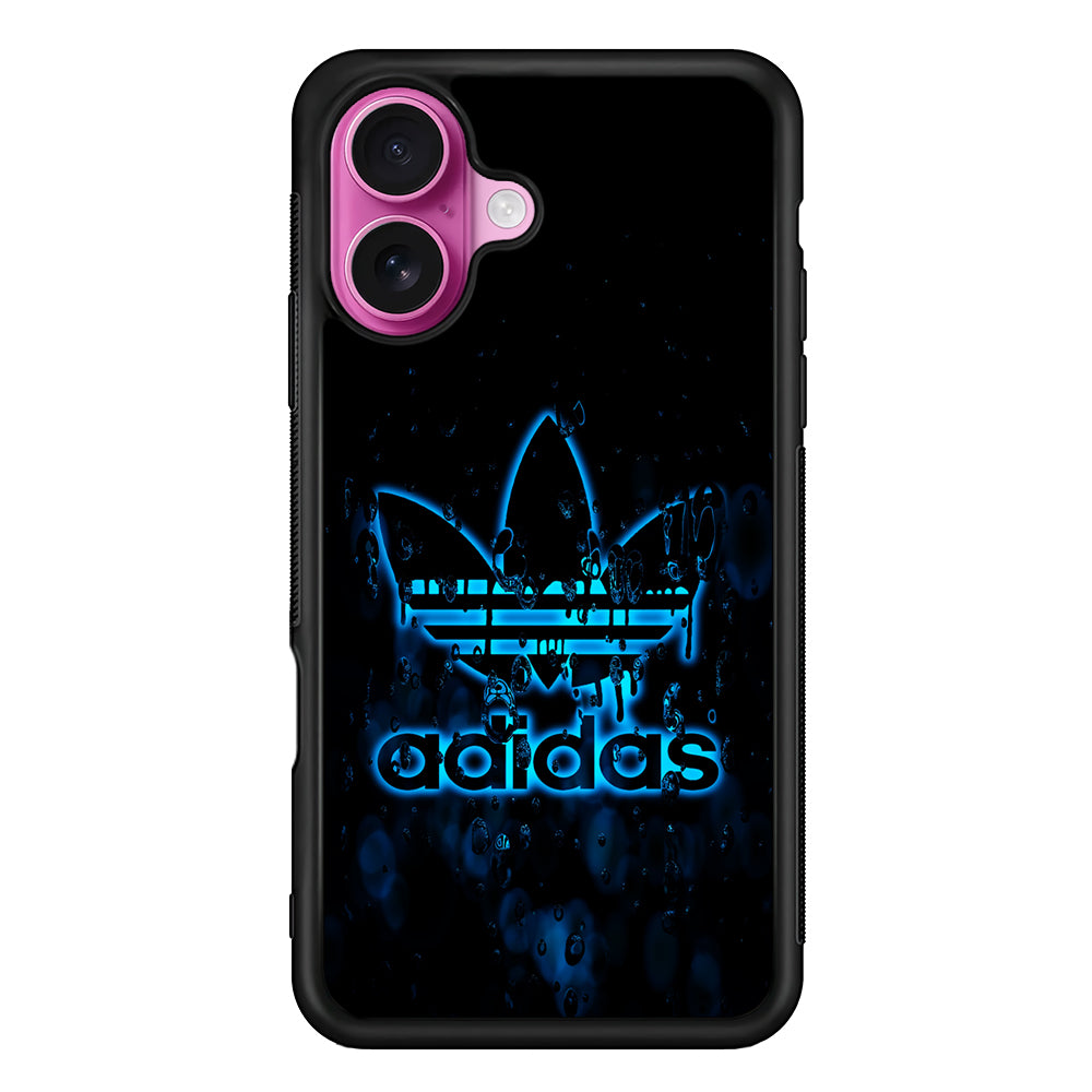 Adidas Logo Alien Blue iPhone 17 Case - Slim Rubber Case for iPhone 17