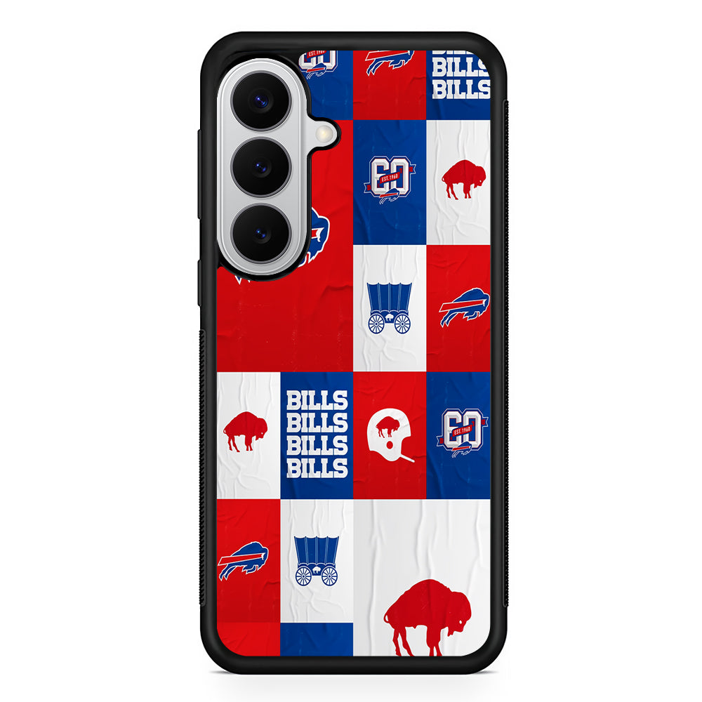 Buffalo Bills Collage Samsung Galaxy S26 Case | Protective Rubber Cover