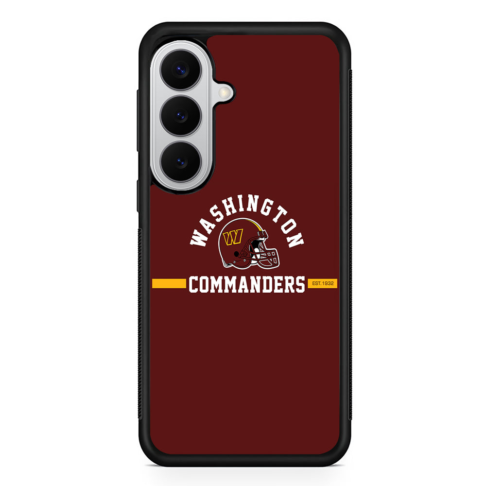 Washington Commanders Helmet Samsung Galaxy S26 Case | Protective Rubber Cover