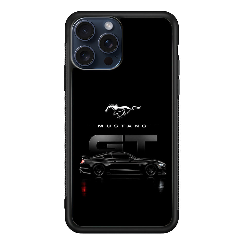 Ford Mustang GT Midnight iPhone 15 Pro Max Case | Slim Rubber Case for iPhone 15 Pro Max
