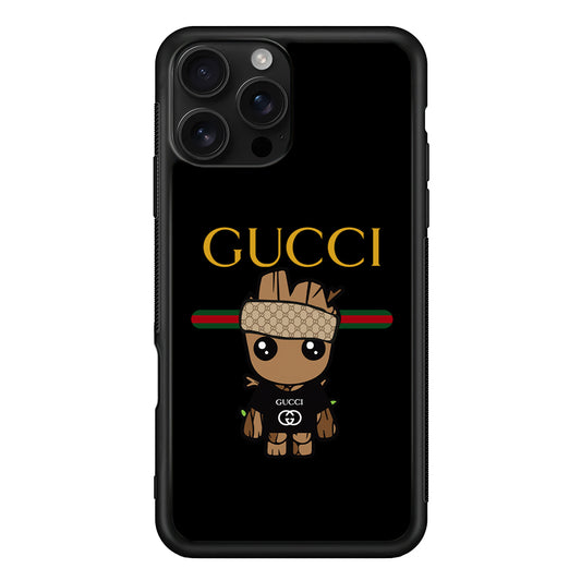 Gucci Groot Dope iPhone 16 Pro Case | Slim Rubber Case for iPhone 16 Pro