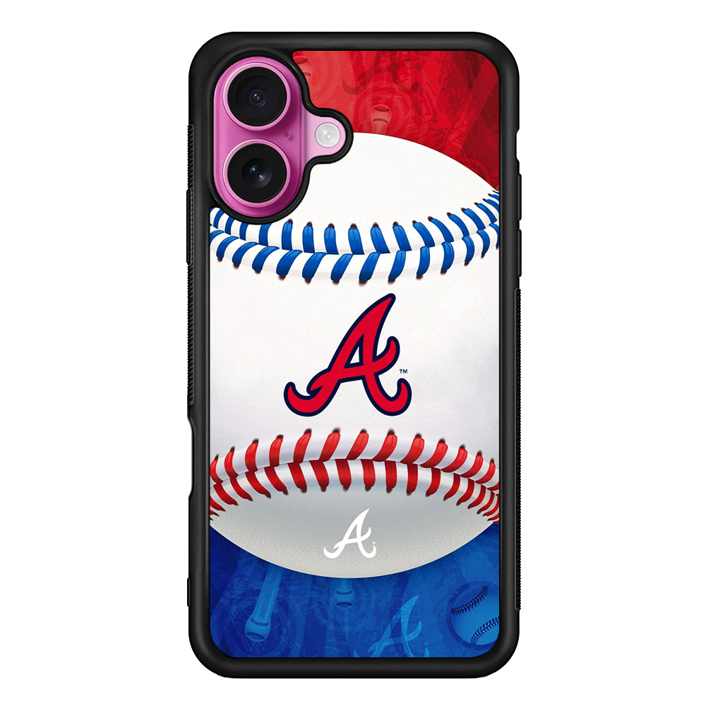 Atlanta Braves Ball iPhone 17 Case | Slim Protective Rubber Phone Cover