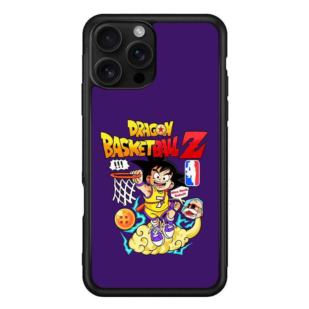 Dragon Ball Goku NBA iPhone 16 Pro Case | Durable Protective Case for iPhone 16 Pro