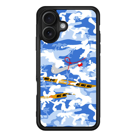 Nike Cloudy Sky Camo iPhone 16 Case - Oxvistore