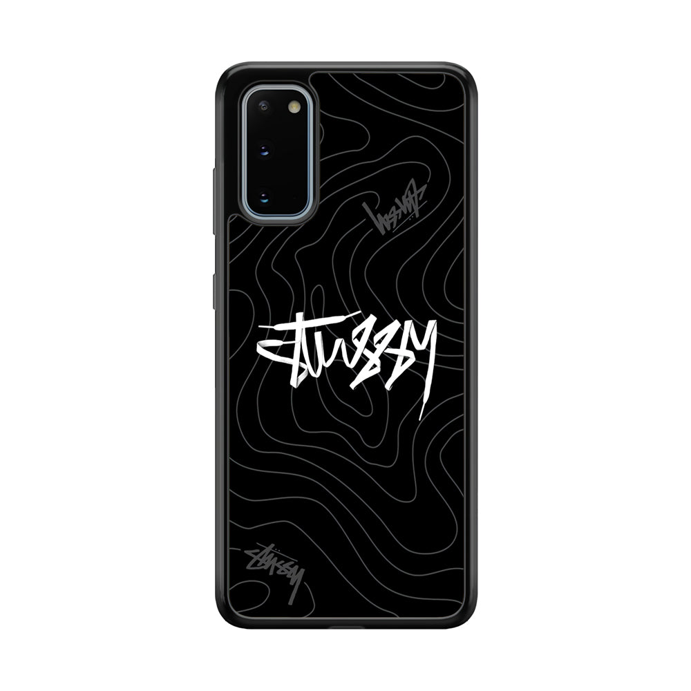 Stussy Black Vibes Samsung Galaxy S20 Case | Slim Rubber Case for Samsung Galaxy S20