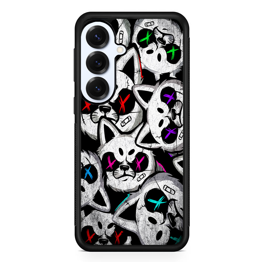 Bad Cat Heads Samsung Galaxy S25 Plus Case | Slim Rubber Cover for Samsung Galaxy S25 Plus
