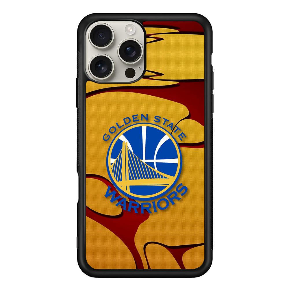 Golden State Warriors Pattern iPhone 16 Pro Max Case | Stylish Protective Case for iPhone 16 Pro Max