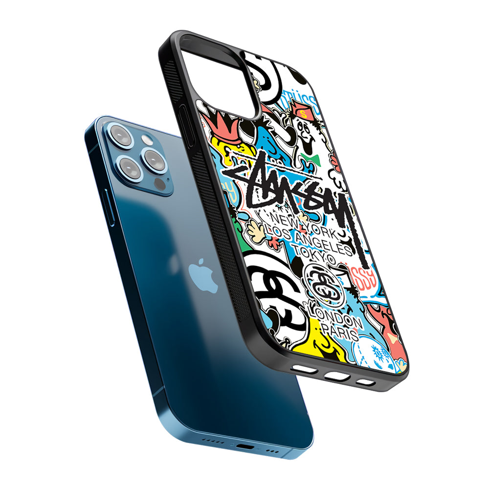 Stussy Doodle Doll 2D Rubber Phone Case | Durable Phone Case