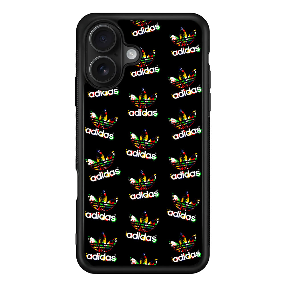 Adidas Logo Collection Pattern iPhone 16 Case - Oxvistore