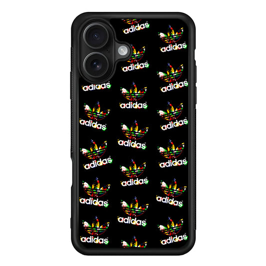 Adidas Logo Collection Pattern iPhone 16 Case - Oxvistore