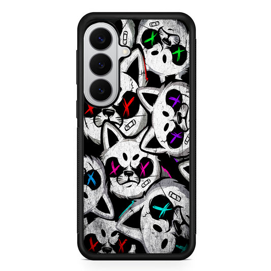 Bad Cat Heads Samsung Galaxy S26 Case | Protective Rubber Cover
