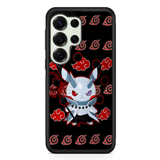 Akatsuki Pikachu Pokemon Samsung Galaxy S25 Ultra Case | Durable Rubber Case for Samsung Galaxy S25 Ultra