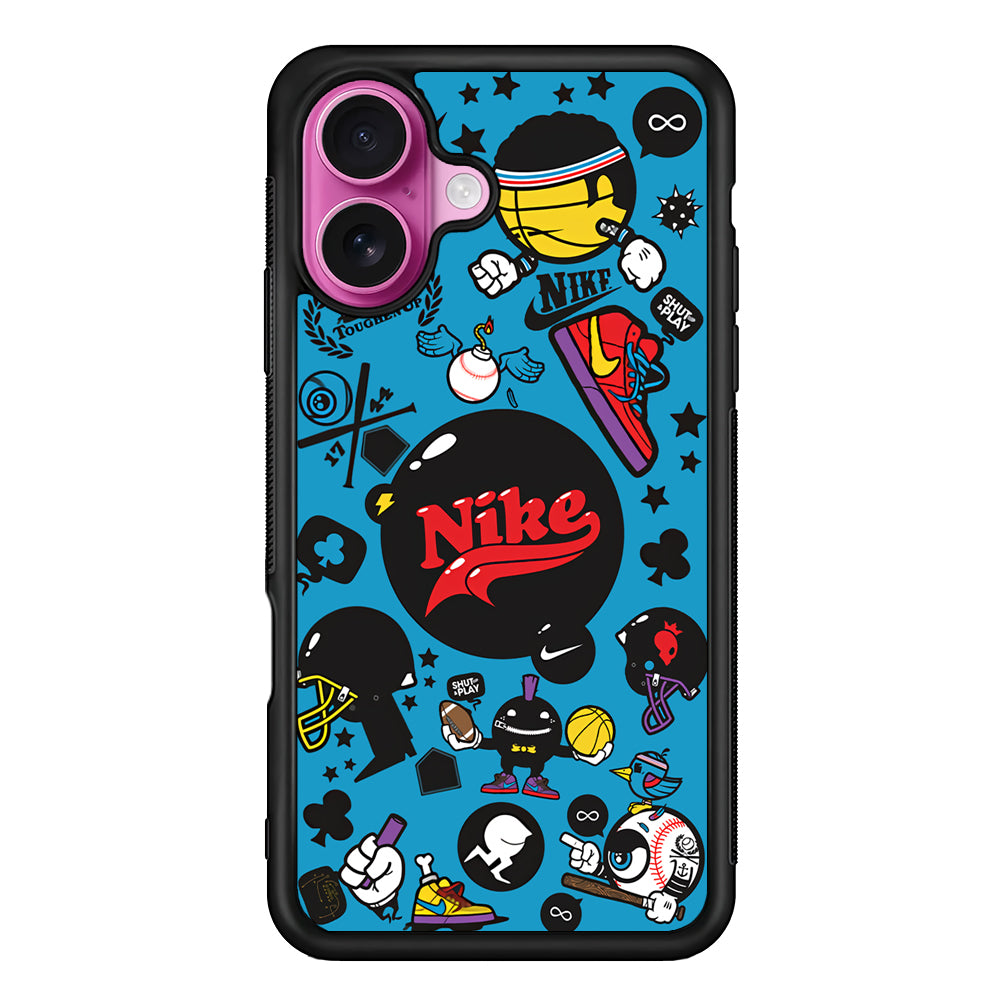 Nike Assembly of Struggle iPhone 17 Case - Slim Rubber Case for iPhone 17