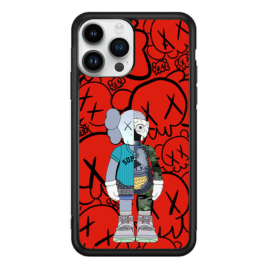 Kaws Graffiti Red iPhone 13 Pro Case | Slim Rubber Case for iPhone 13 Pro