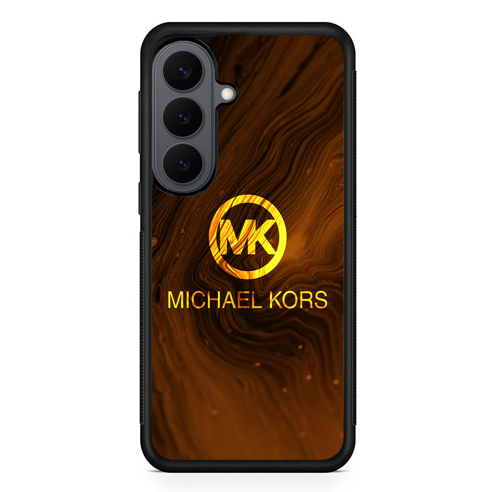 Michael Kors Brown Abstract Samsung Galaxy S26 Plus Case | Slim Rubber Case for Samsung Galaxy S26 Plus